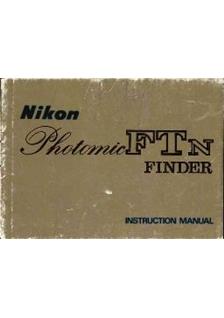 Nikon Photomic FTn Finder manual. Camera Instructions.